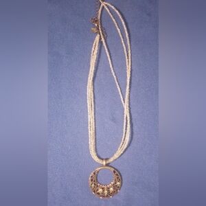 Lia Sophia Multi String Pendant Necklace